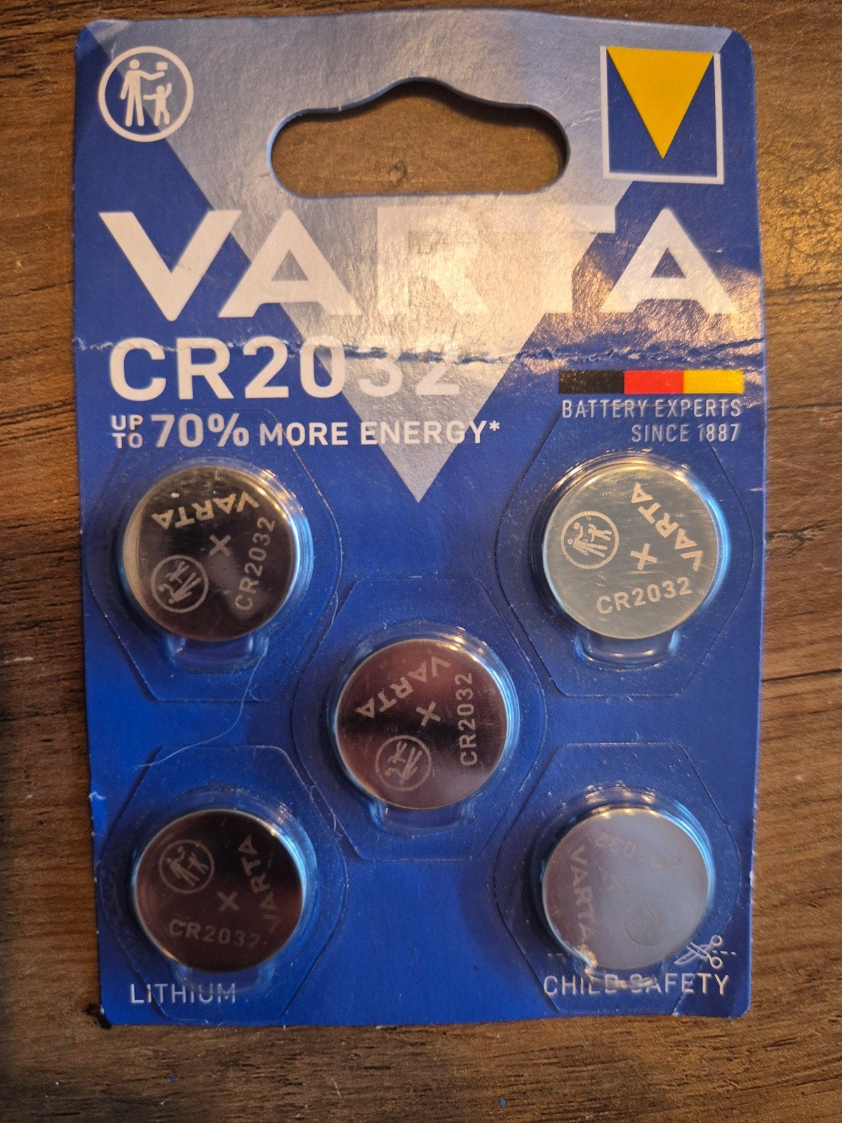 varta 2032 batterijen 5 stuks, Ophalen of Verzenden, Nieuw