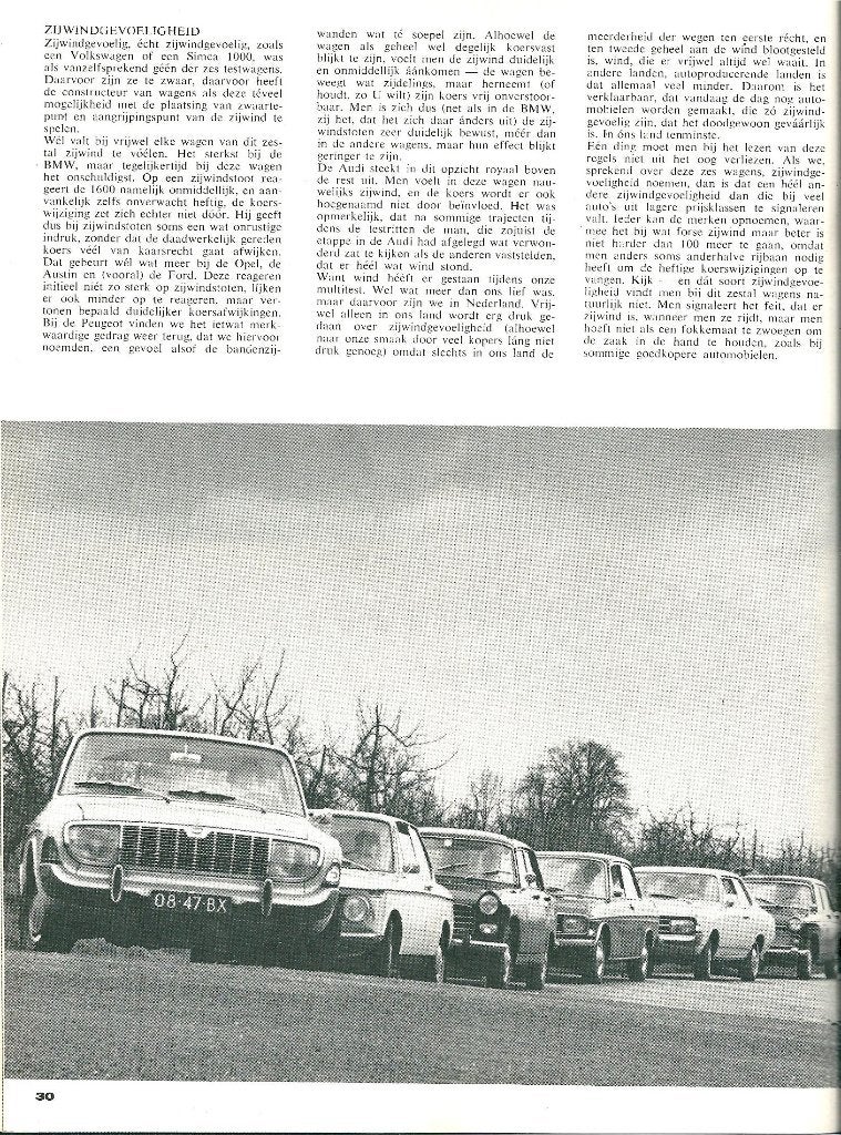 Autovisie multitest Ford,BMW,Peugeot,Audi,Opel,Austin 1967, Ophalen of Verzenden, Gelezen