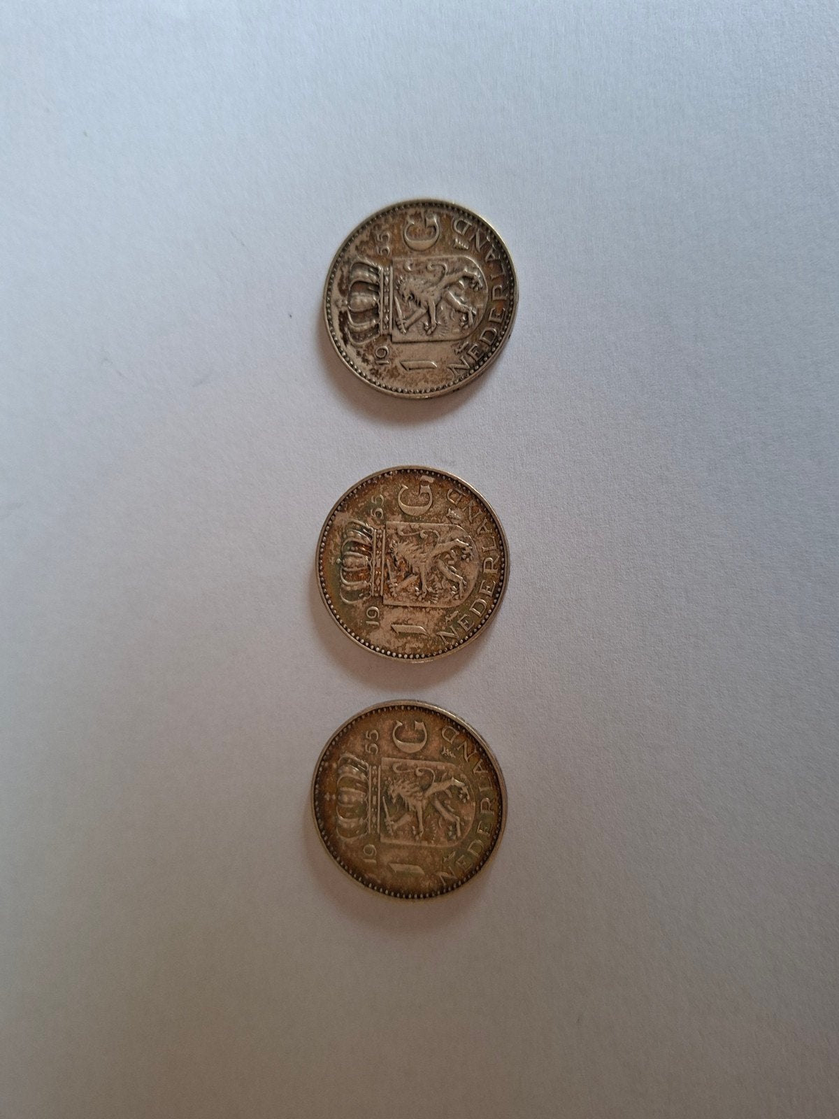 Set van 3 zilveren Nederlandse munten Wilhelmina, Setje, Zilver, Koningin Wilhelmina, Overige waardes