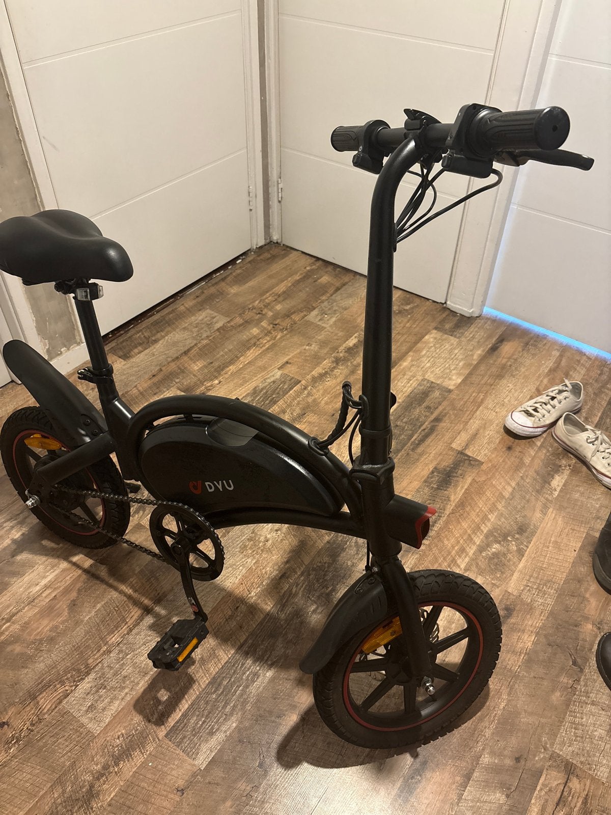 DYU D3f elektrische vouwfiets - 5 maanden gebruikt + oplader, Gebruikt, Minder dan 47 cm, 30 tot 50 km per accu, Ophalen