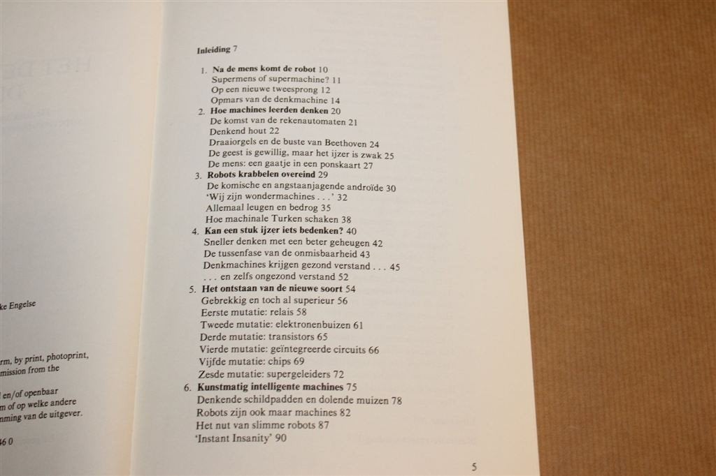 Het Denkende Ding — Vintage Boek over AI en Robots 1981, Ophalen of Verzenden, Gelezen, Nederland