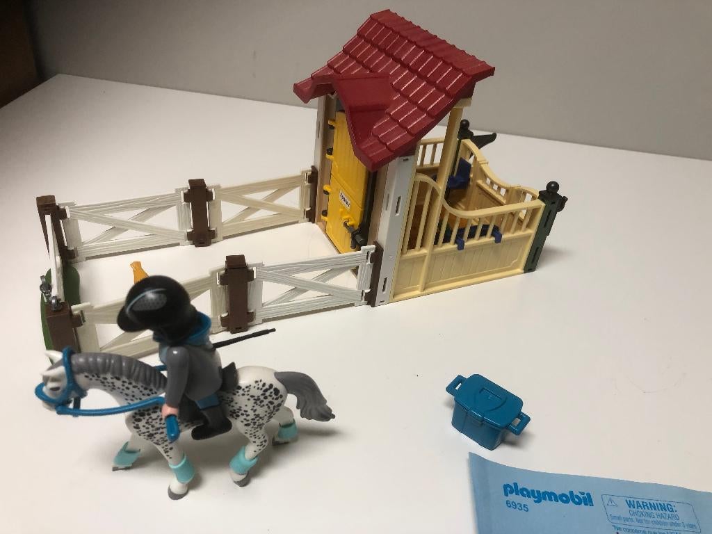 playmobil 6935 Country Appaloosa met paardenbox, Ophalen of Verzenden, Zo goed als nieuw, Complete set