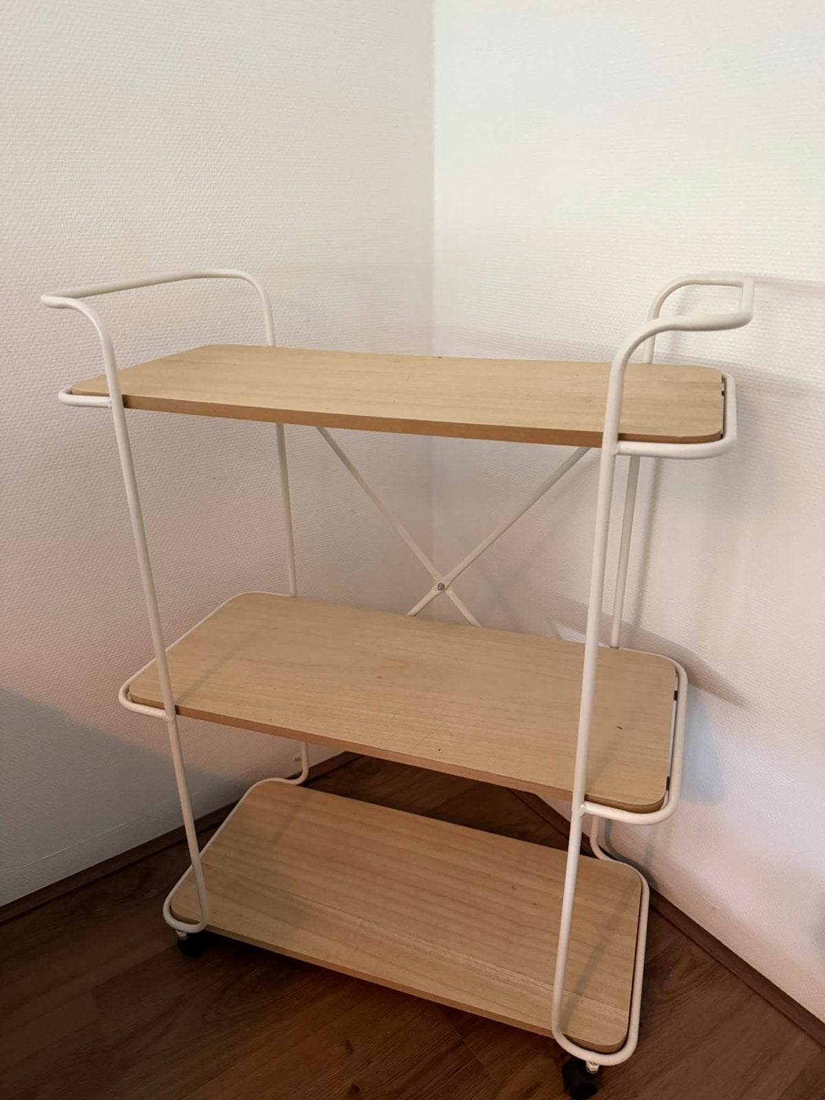 Verrijdbaar serveerwagen/bijzettafel met 3 planken, Ophalen, Gebruikt