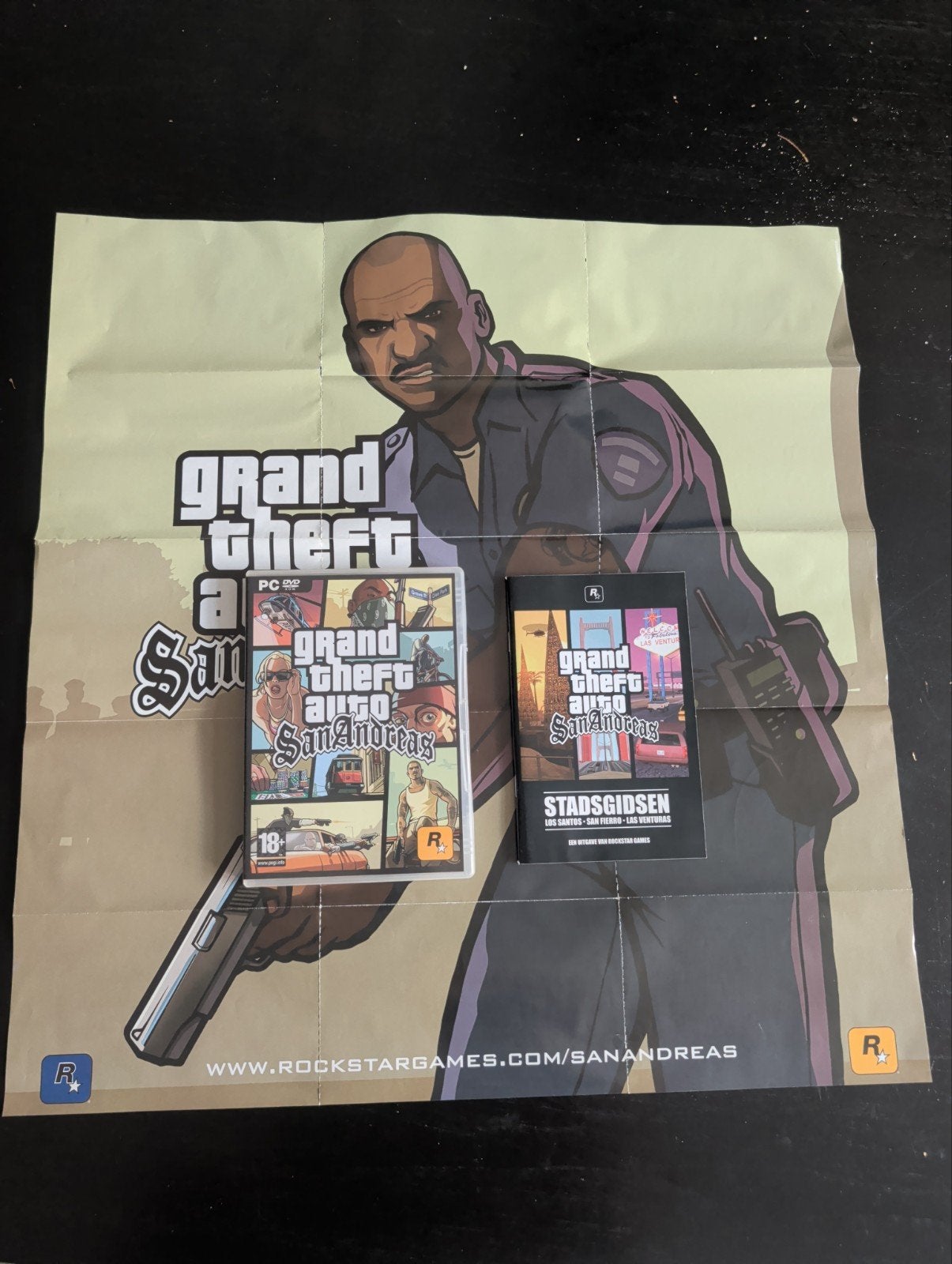 GTA San Andreas PC met boekje en kaart - Collectors item, Avontuur en Actie, Vanaf 18 jaar, 1 speler, Ophalen of Verzenden