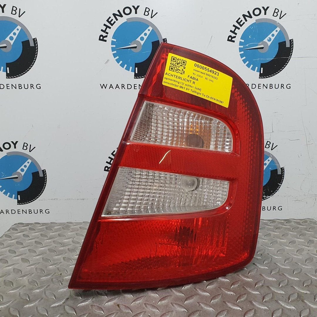 SKODA FABIA 1.4-16V Choice ACHTERLICHT R 2004, Ophalen of Verzenden, Gebruikt, Stiba lid