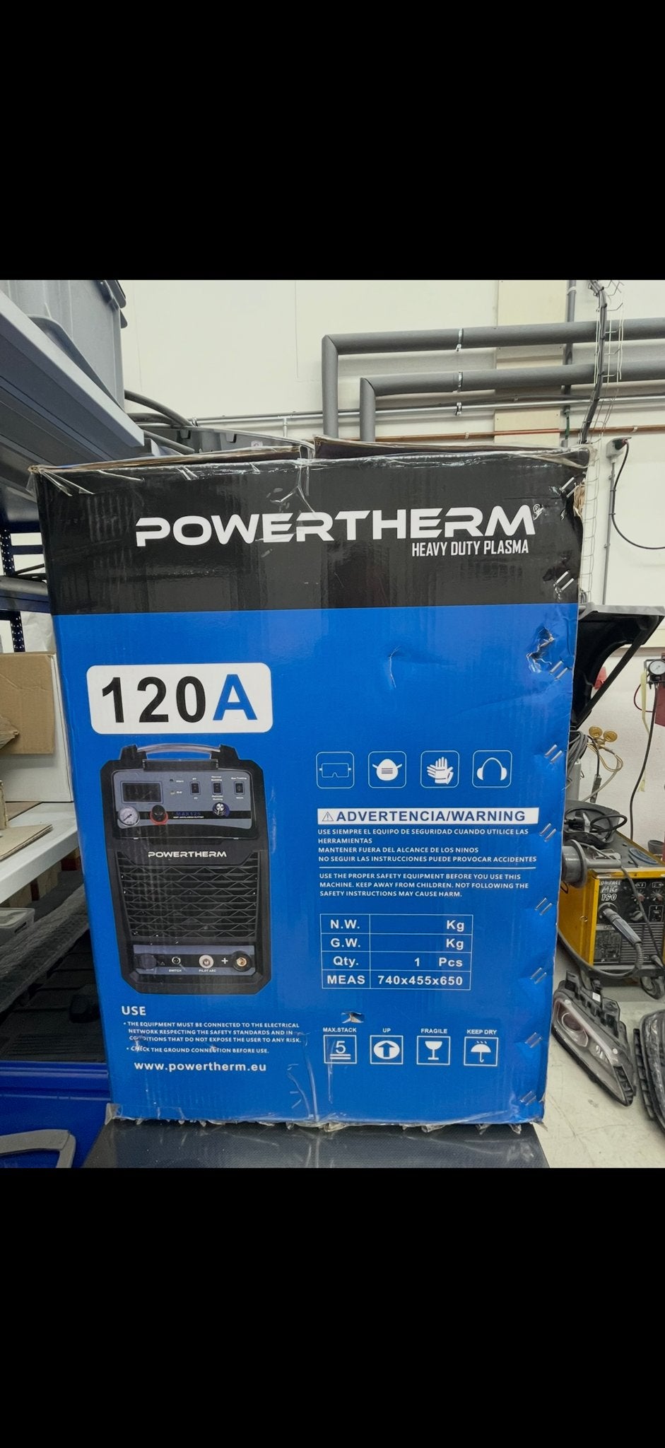 POWERTHERM Heavy Duty Plasmasnijder 120A, Ophalen, Nieuw, 250 ampère of meer, Overige typen