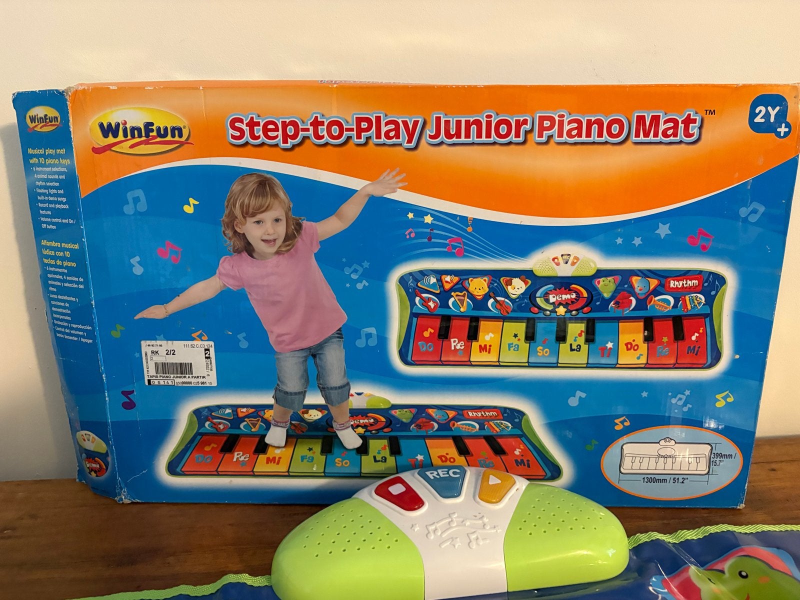 Winfun Step-to-Play Junior Piano Mat - Muziekmat, Ophalen of Verzenden, Gebruikt, Ontdekken, Met licht