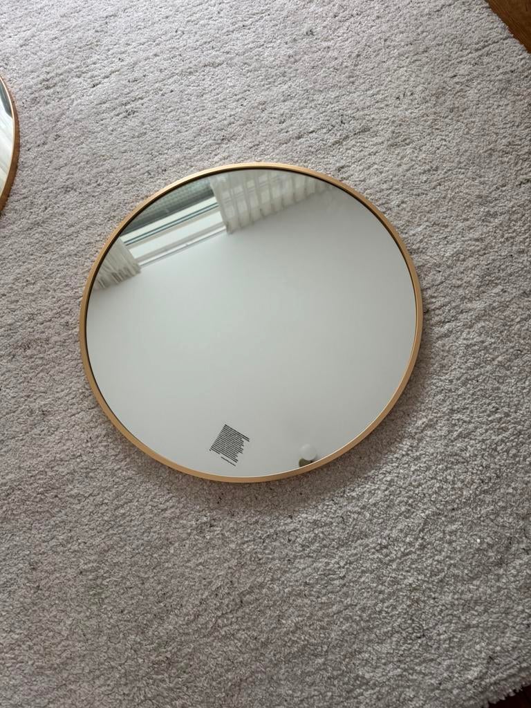 H&M Home Ronde spiegel, Minder dan 50 cm, Rond, Ophalen of Verzenden, Zo goed als nieuw