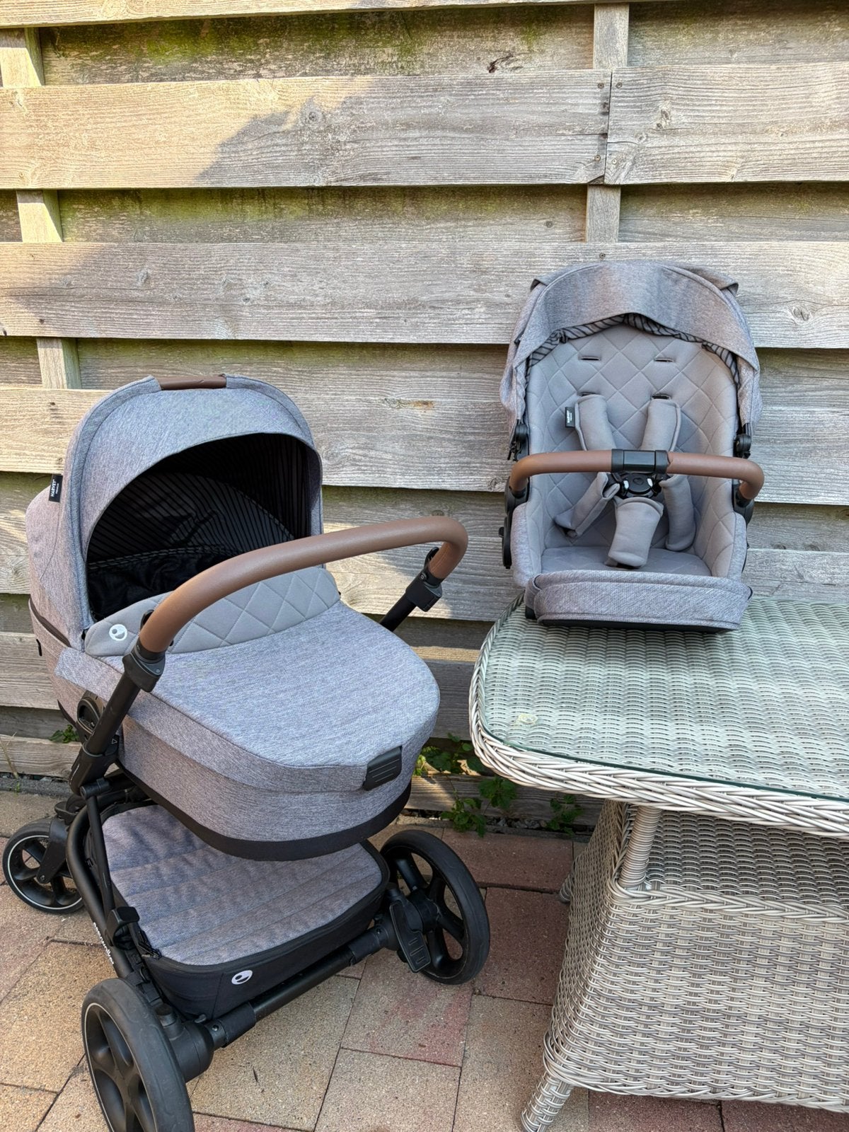 Easywalker Harvey3 premium Grey complete combinatiewagen, Kinderen en Baby's, Zo goed als nieuw, Combiwagen, Met reiswieg, Ophalen