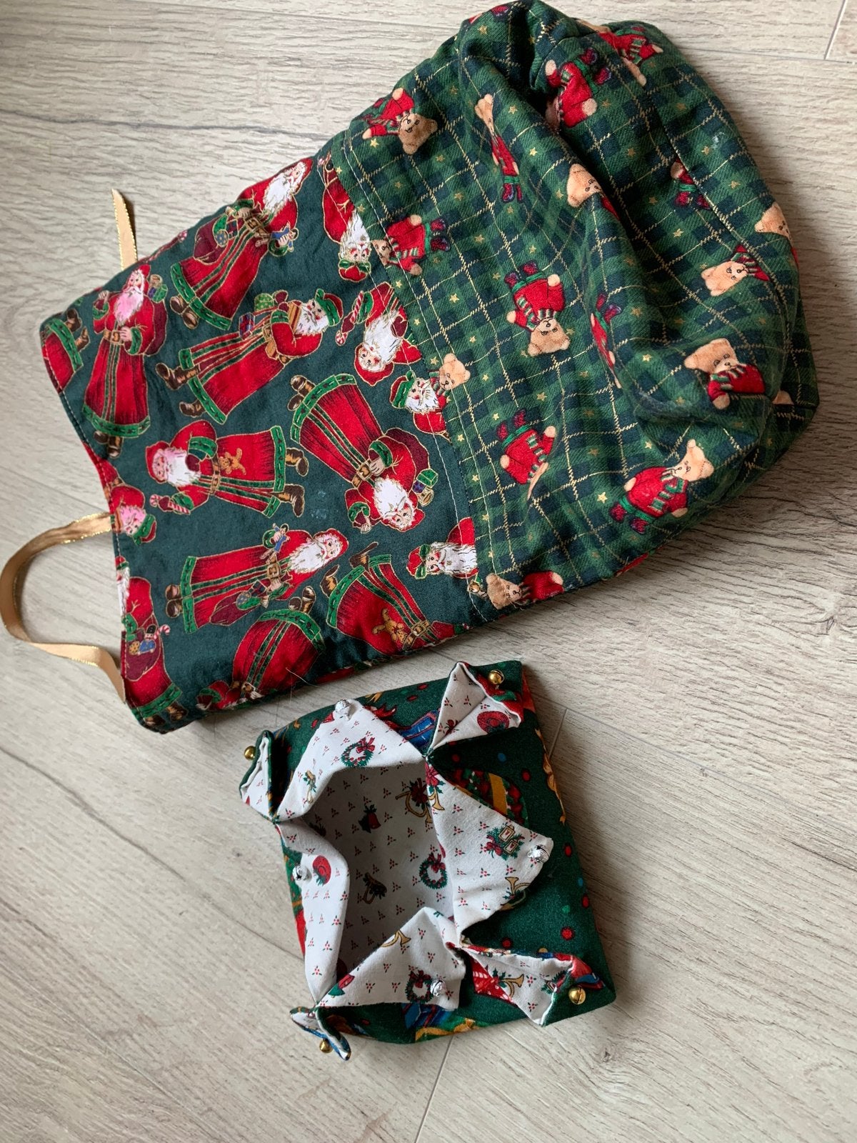 Handgemaakt quilt Kerst zakjes verpakking, Ophalen of Verzenden