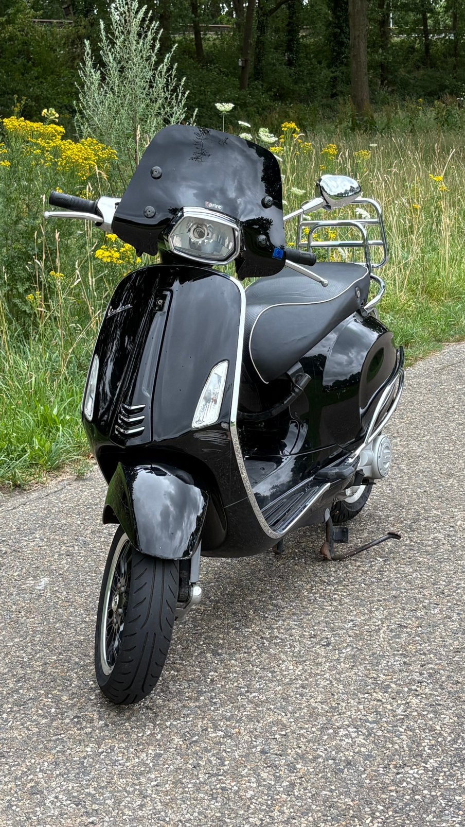 Vespa sprint 2018 injectie snor, Fietsen en Brommers, Scooters | Vespa, Ophalen, Vespa S, Zo goed als nieuw, Benzine