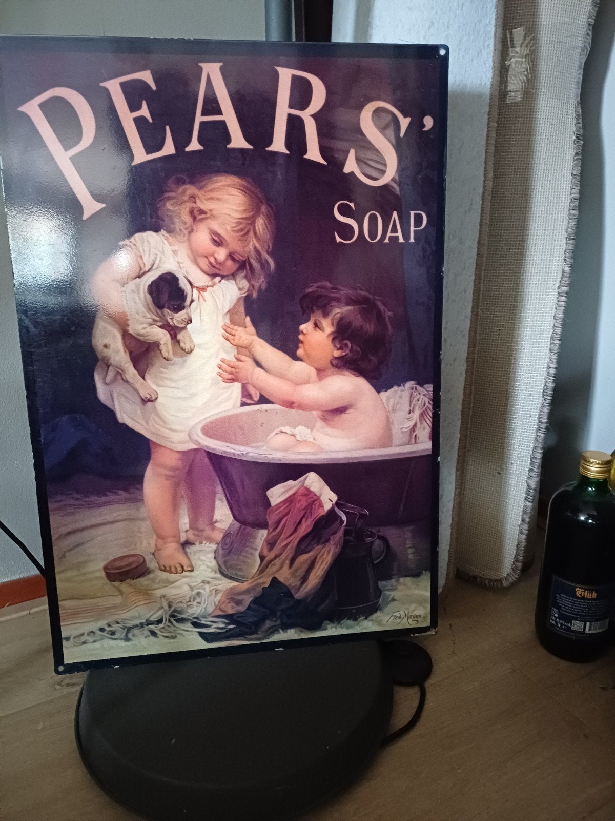 Blikken pears soap, Verzamelen, Merken en Reclamevoorwerpen, Ophalen of Verzenden, Zo goed als nieuw, Reclamebord