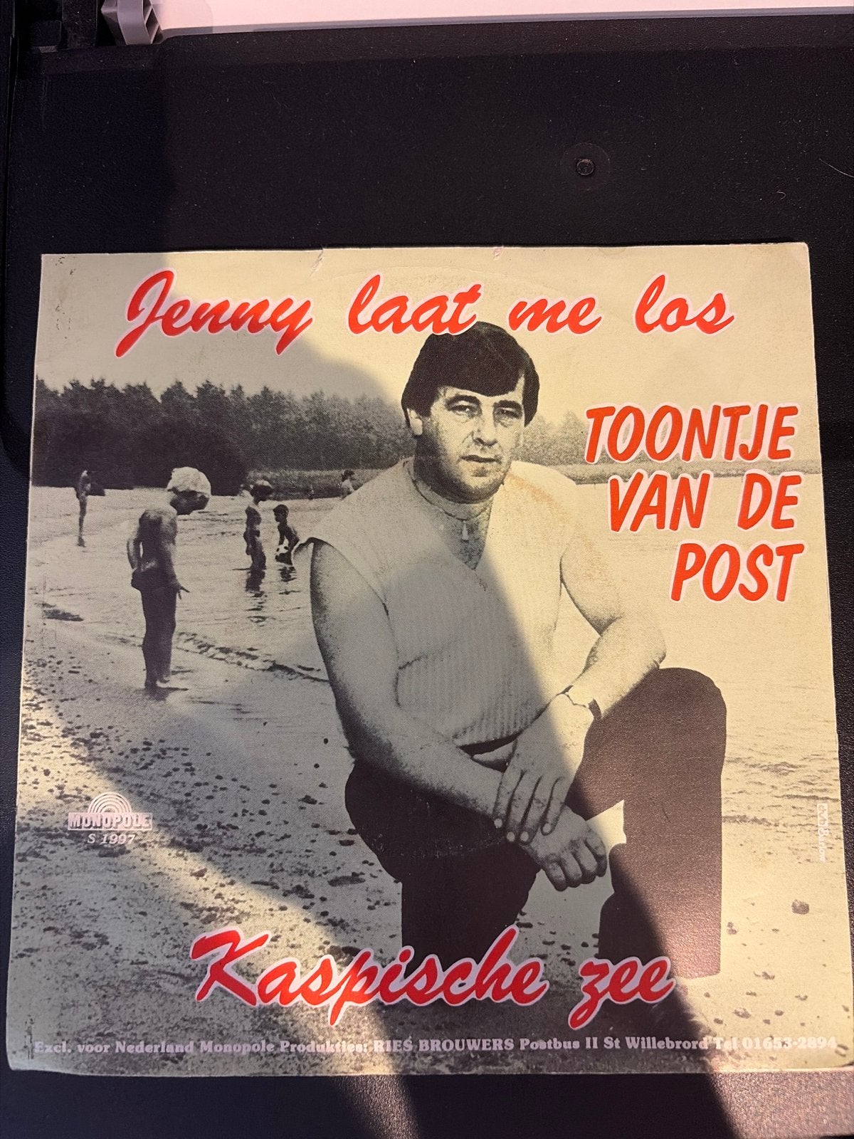 Toontje van de Post - Jenny laat me los / Kaspische zee, Gebruikt, 7 inch, EP, Schlager