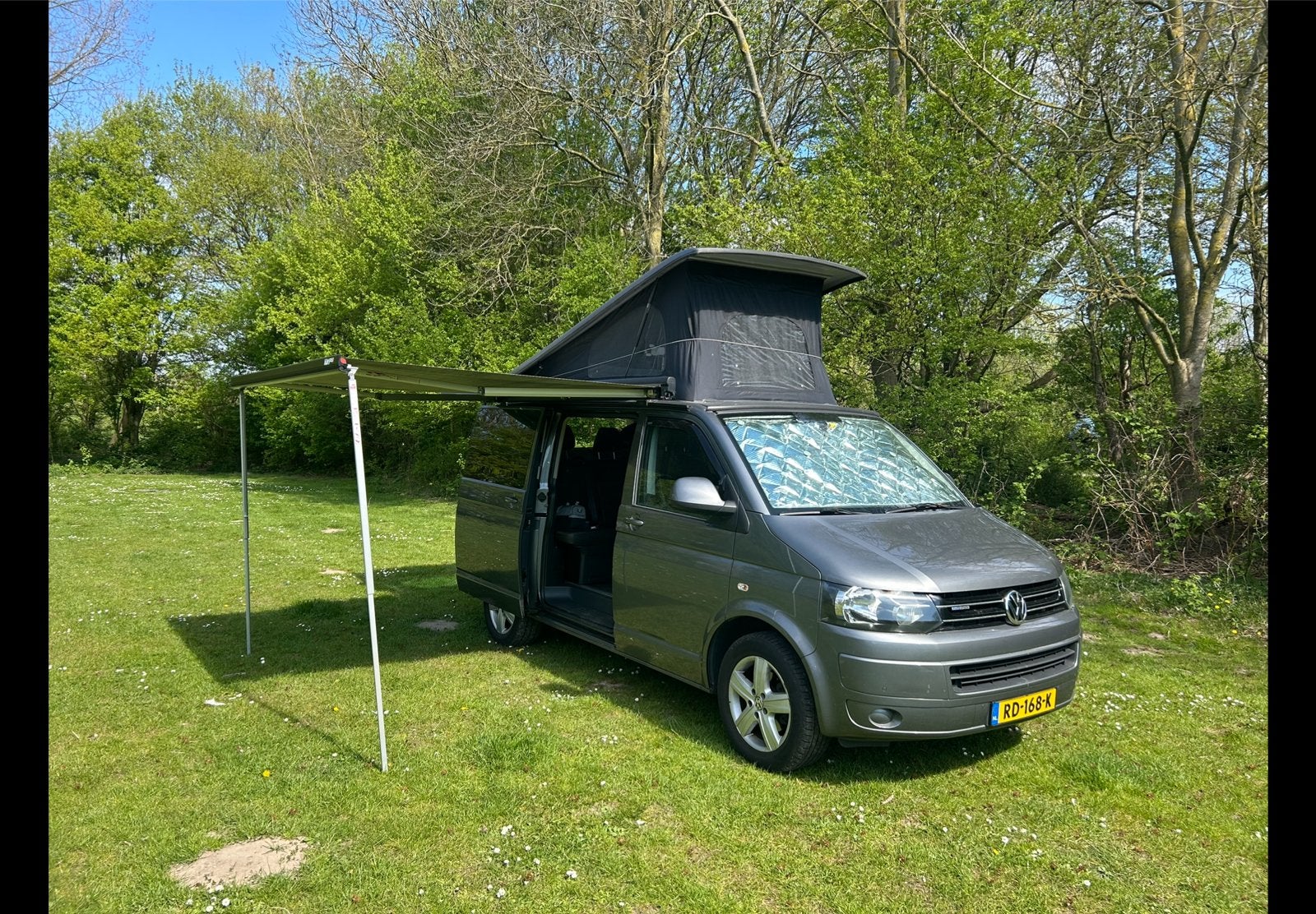 VW Transporter T5 camper (Multivan) bj2012 KM225000, Caravans en Kamperen, Campers, Volkswagen, Tot en met 2, Koelkast, 4 tot 5 meter