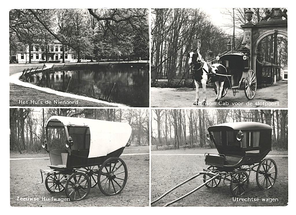 948166 Leek 80+ Gr Rijtuig Museum koets huifwagen Gelopen, Ophalen of Verzenden, 1980 tot heden, Gelopen, Groningen