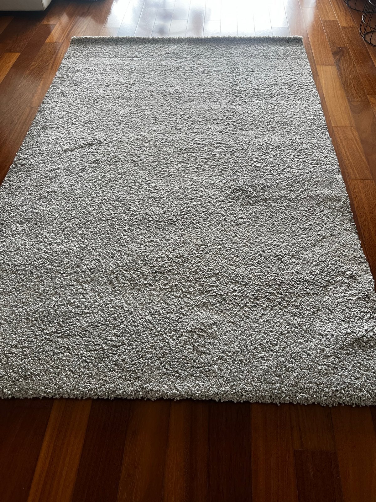 IKEA ALHEDE Vloerkleed - Grijs, 160x240 cm, 150 tot 200 cm, 200 cm of meer, Ophalen of Verzenden, Zo goed als nieuw