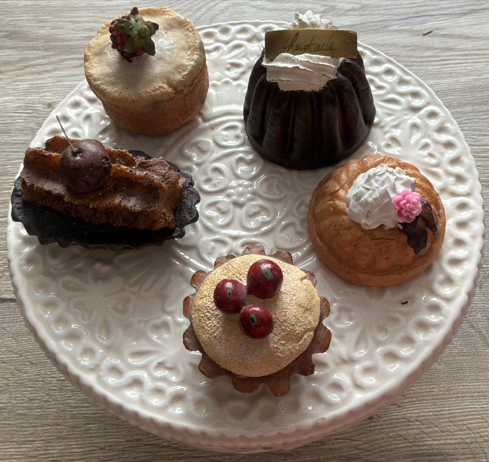 Decoratieve gebakjes set van 5 stuks nu 15,00❤️, Ophalen, Gebruikt