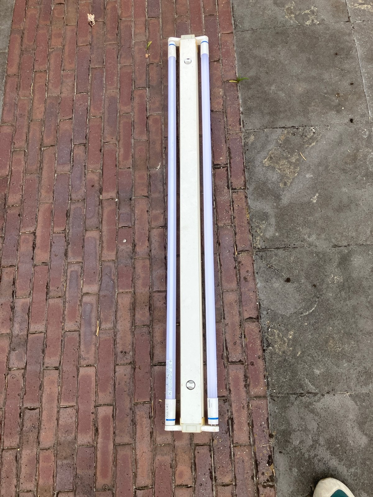 Philips LED TL buis 120cm met armatuur, Ophalen, Wit, Kunststof, G13 (TL)