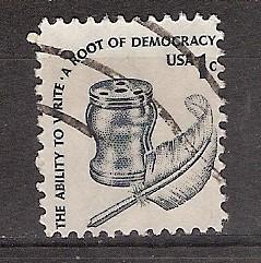 USA, Amerikaanse Democratie, nr. 1, 1977., Ophalen of Verzenden, Gestempeld, Noord-Amerika