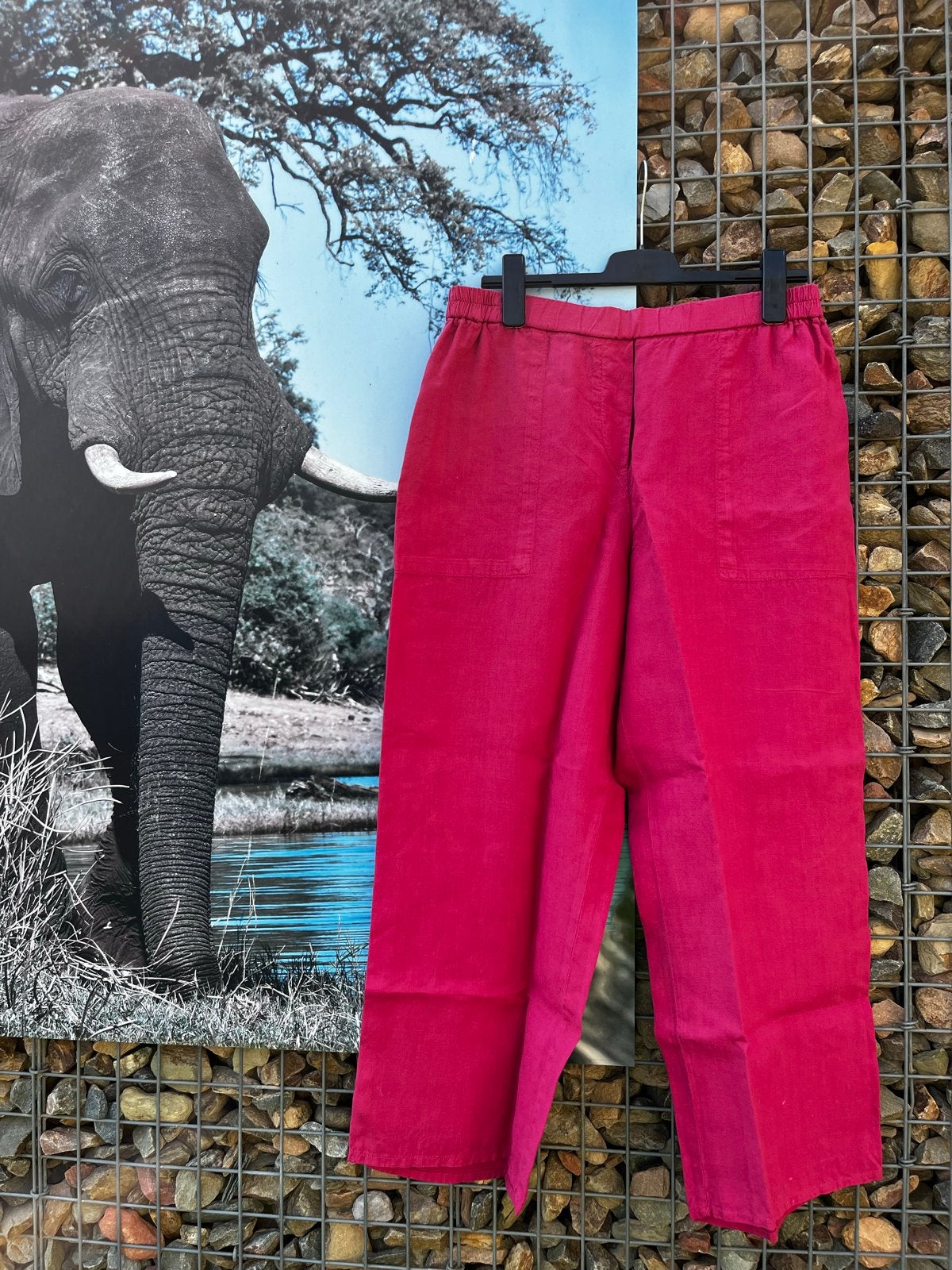 Marc O'Polo linnen broek rosé maat 42, Maat 42/44 (L), Ophalen of Verzenden, Roze, Lang
