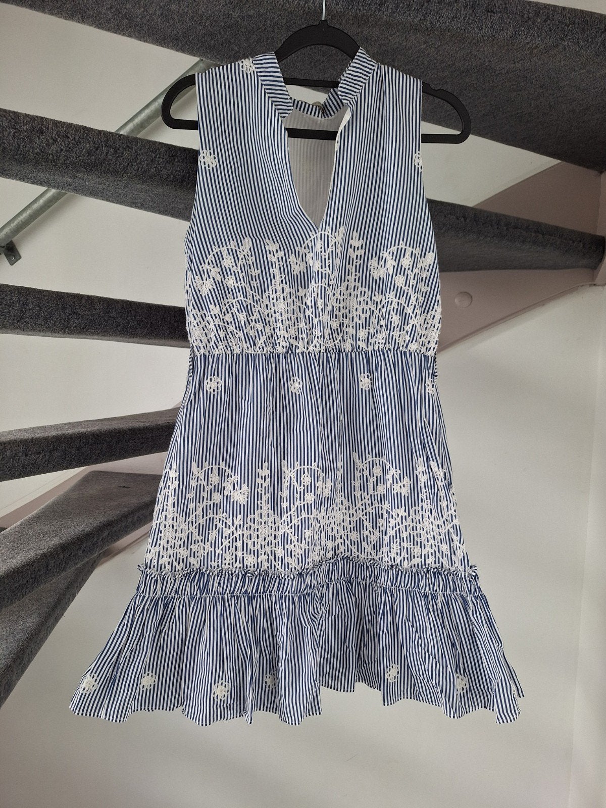 Fracomina Jeans Jurk Maat 36 - Blauw/Wit Gestreept, Fracomina Jeans, Blauw, Ophalen of Verzenden, Maat 36 (S)