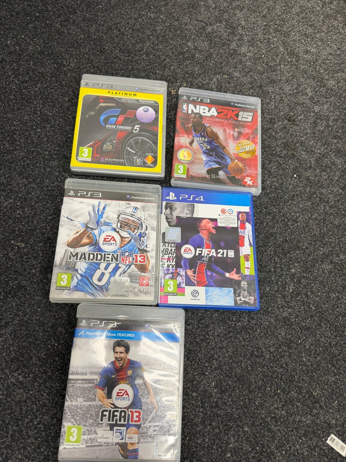 PS3 & PS4 Games: FIFA, NBA, Gran Turismo, Madden NFL, Gebruikt, Eén computer, Ophalen of Verzenden, Sport