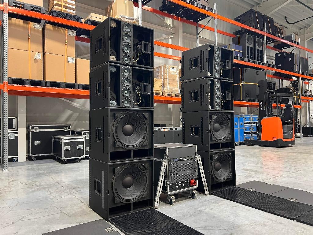 Dynacord: 4x COBRA-TOP 4x COBRA-SUB 2x L2400 1x DSP600, Audio, Tv en Foto, Luidsprekers, Overige merken, Gebruikt, Ophalen of Verzenden