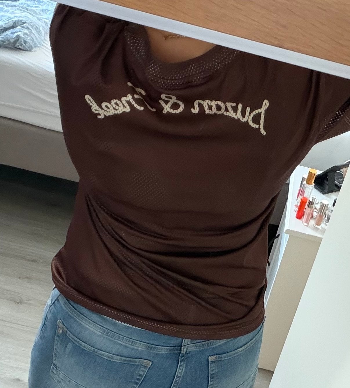 Susan en Freek Jersey - Maat S (Oversized), Bruin, Ophalen of Verzenden, Zo goed als nieuw, Korte mouw