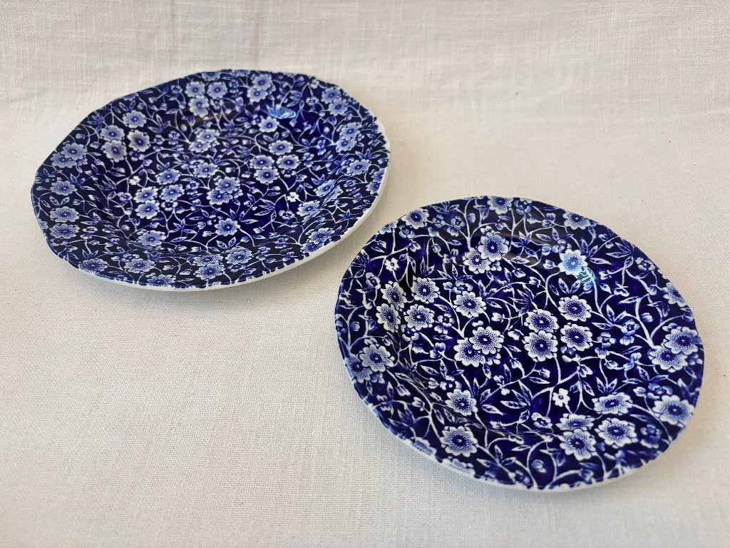 Burleigh - Blue Calico, Huis en Inrichting, Overige merken, Verzenden, Zo goed als nieuw, Bord(en)