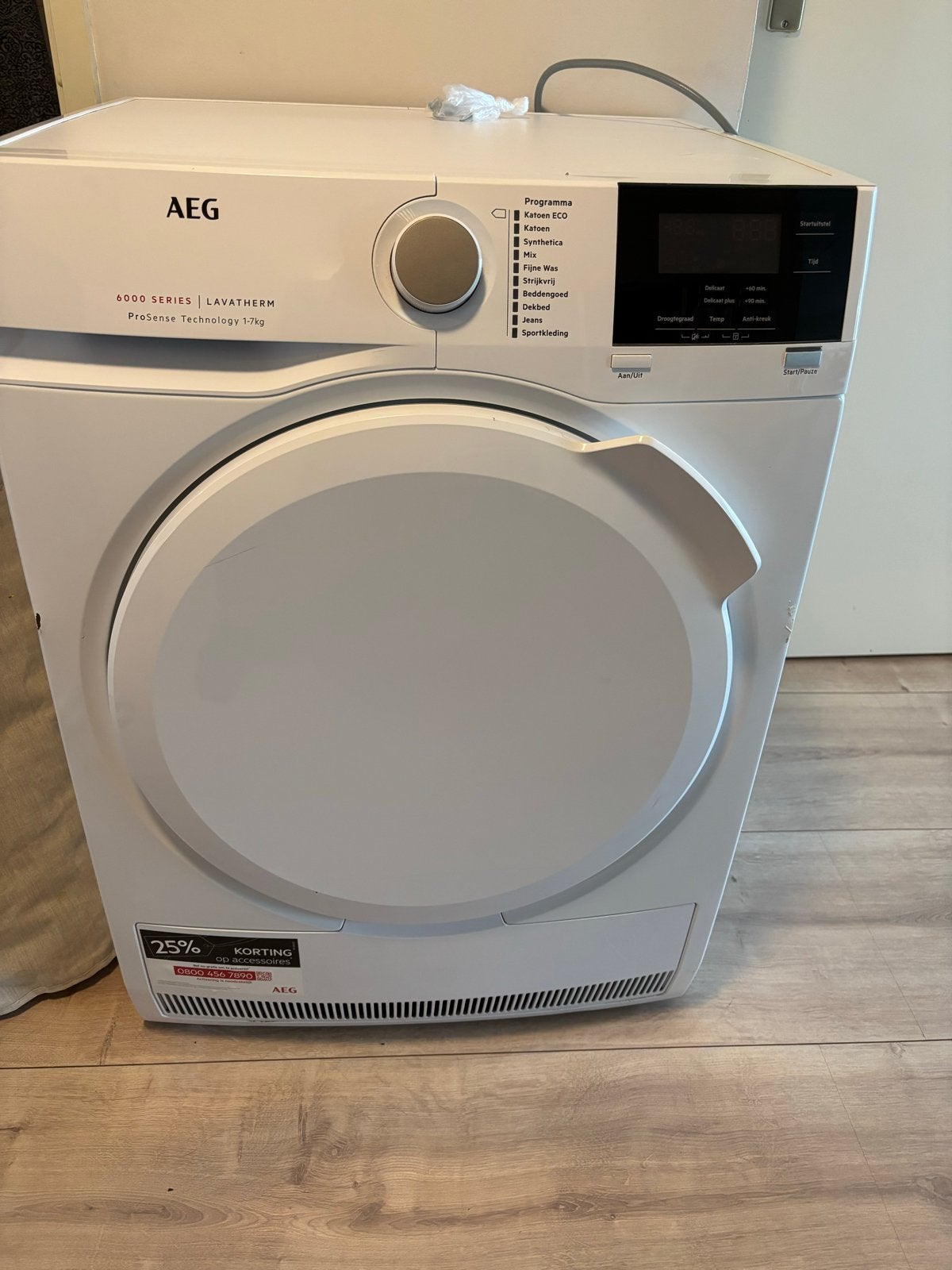 AEG Lavatherm 6000 series - Met foutmelding e60, Witgoed en Apparatuur, 6 tot 8 kg, Ophalen of Verzenden, Voorlader, Niet werkend