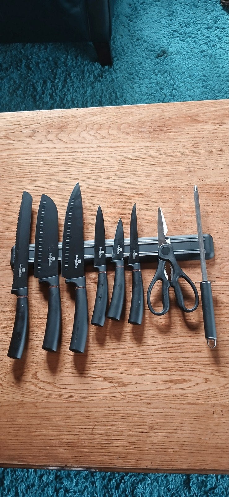 Messenset met magnetische strip - Berlinger Haus, Ophalen, Gebruikt, Los bestek, Rvs of Chroom