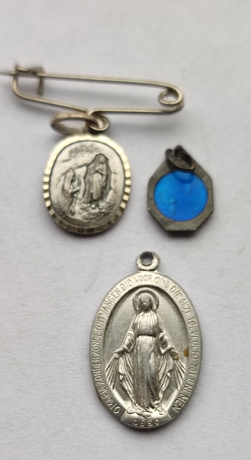 Maria Lourdes Medaillons - Set van 3, Ophalen of Verzenden
