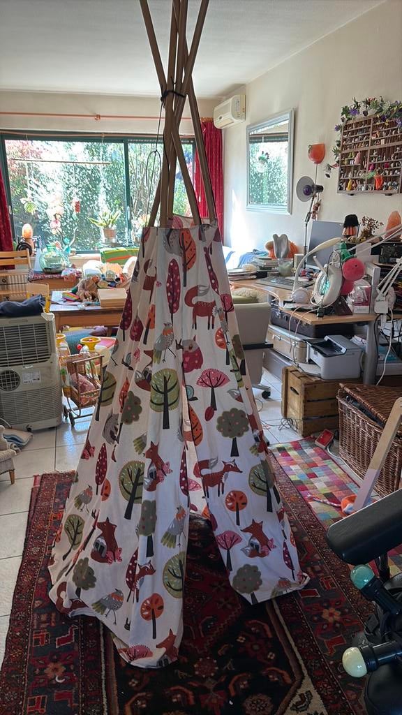 Mooie zgan tippi tent wigwam forest animals, Ophalen, Zo goed als nieuw