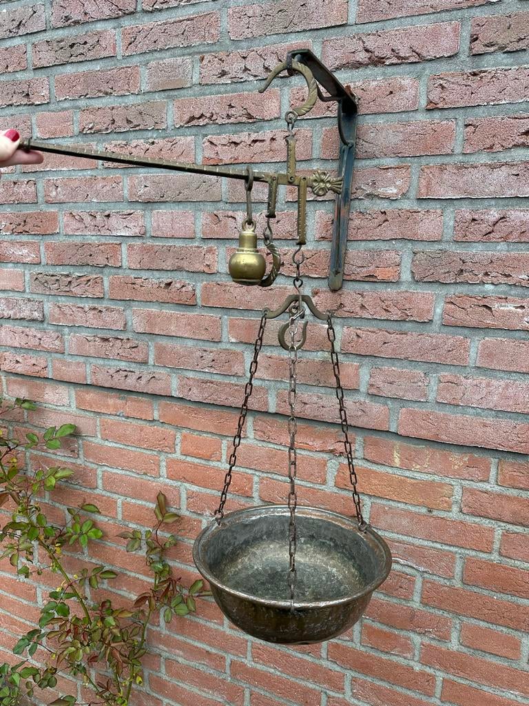 Antieke hangweegschaal, Antiek en Kunst, Verzenden