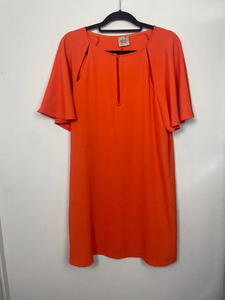 Meme Road shift dress maat IT 44 / L oranje losvallend, Maat 38/40 (M), Ophalen of Verzenden, Zo goed als nieuw, Via G. Amendola 9/11, 50058 Signa (Firenze), Italië