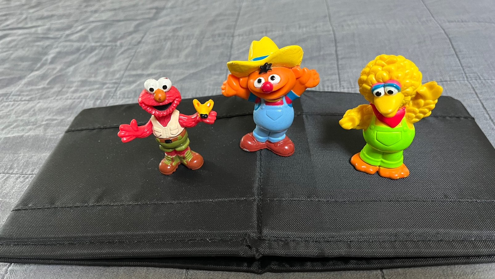 3 Vintage Sesamstraat PVC Poppetjes – Pino, Ernie & Elmo, Ophalen of Verzenden