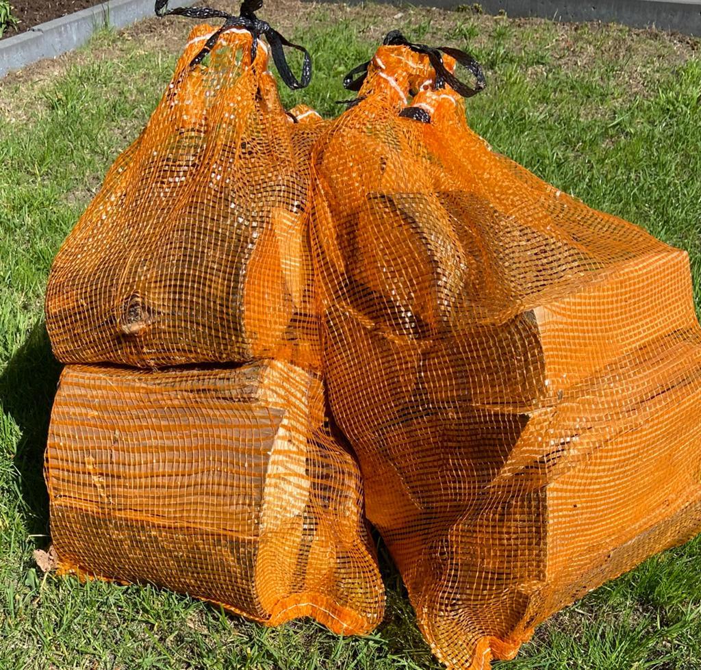 Haardhout in netzak, Tuin en Terras, Haardhout, Minder dan 3 m³, Ophalen
