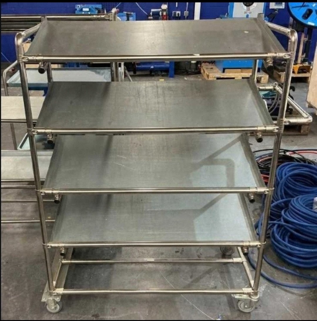 etagewagen rvs order wagen picker, 100 liter of meer, Ophalen, Zo goed als nieuw, Transportkar