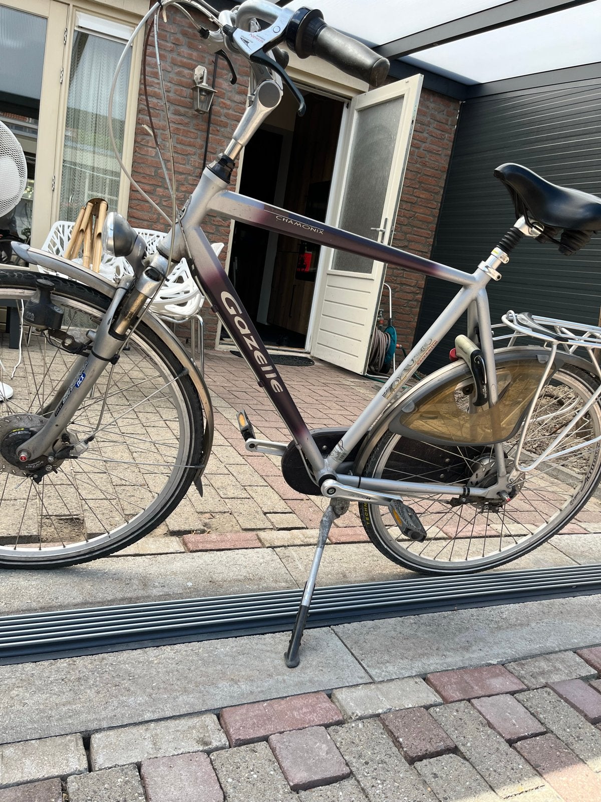 Gazelle Chamonix heren fiets 8 versnellingen, Gebruikt, Versnellingen, Ophalen of Verzenden, 57 tot 61 cm