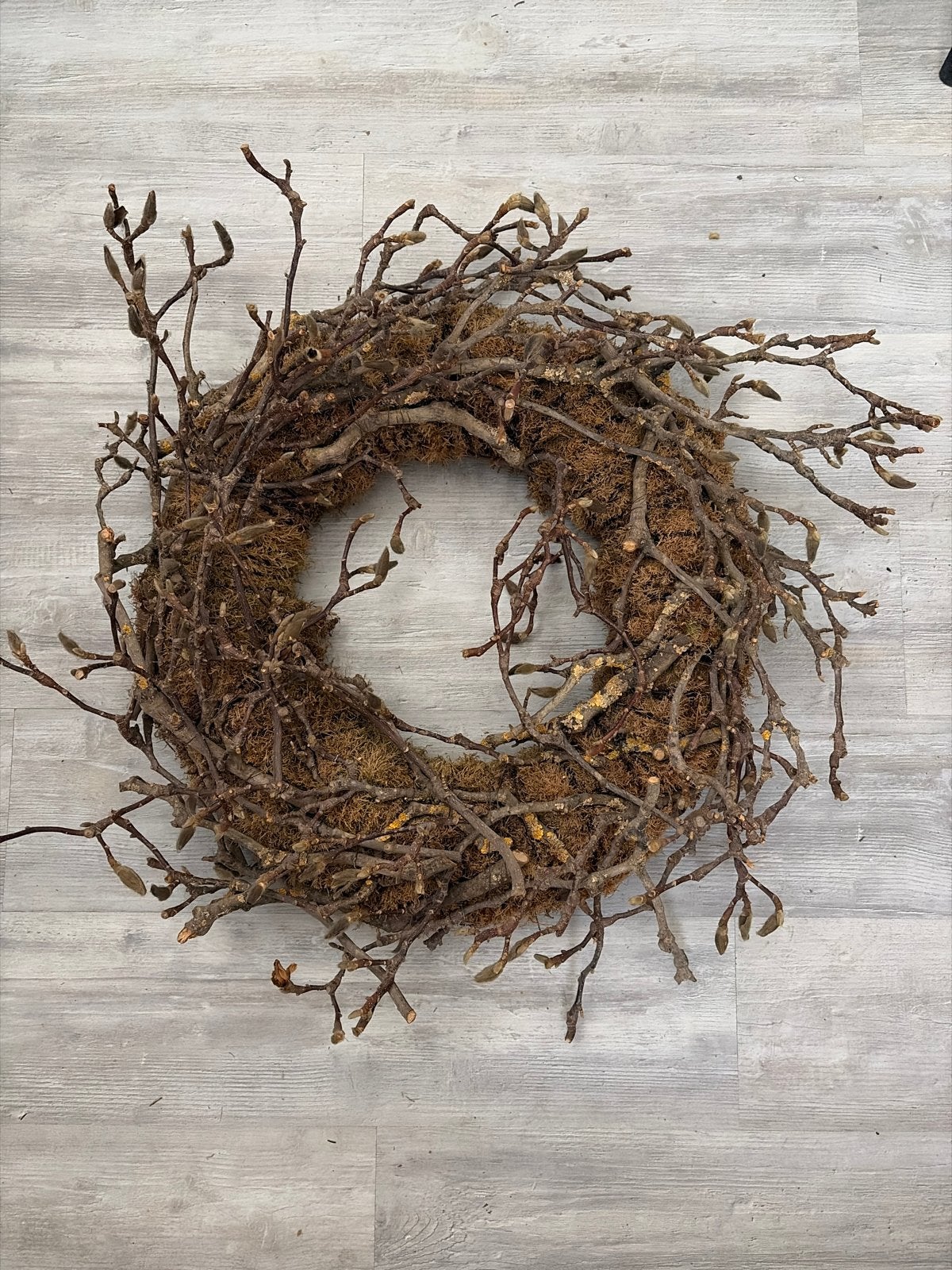 Decoratieve Krans van Takken en Mos - Diameter 60cm, Ophalen, Nieuw, Krans, Natuurlijk materiaal