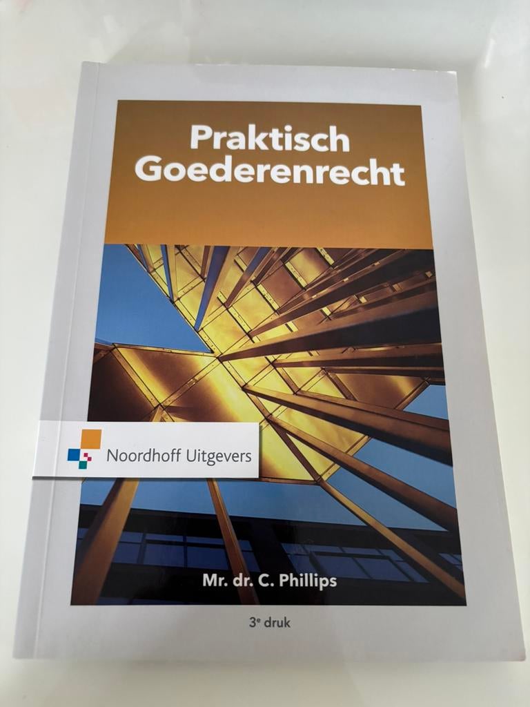 Praktisch goederenrecht, Verzenden, Beta, Zo goed als nieuw, HBO