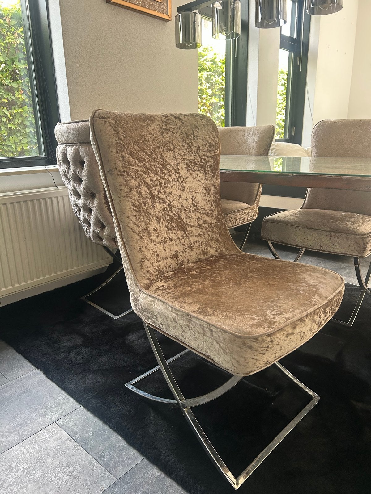 4 Eettafelstoelen - Eettafel ook beschikbaar, Huis en Inrichting, Stoelen, Ophalen, Gebruikt, Overige kleuren, Vier