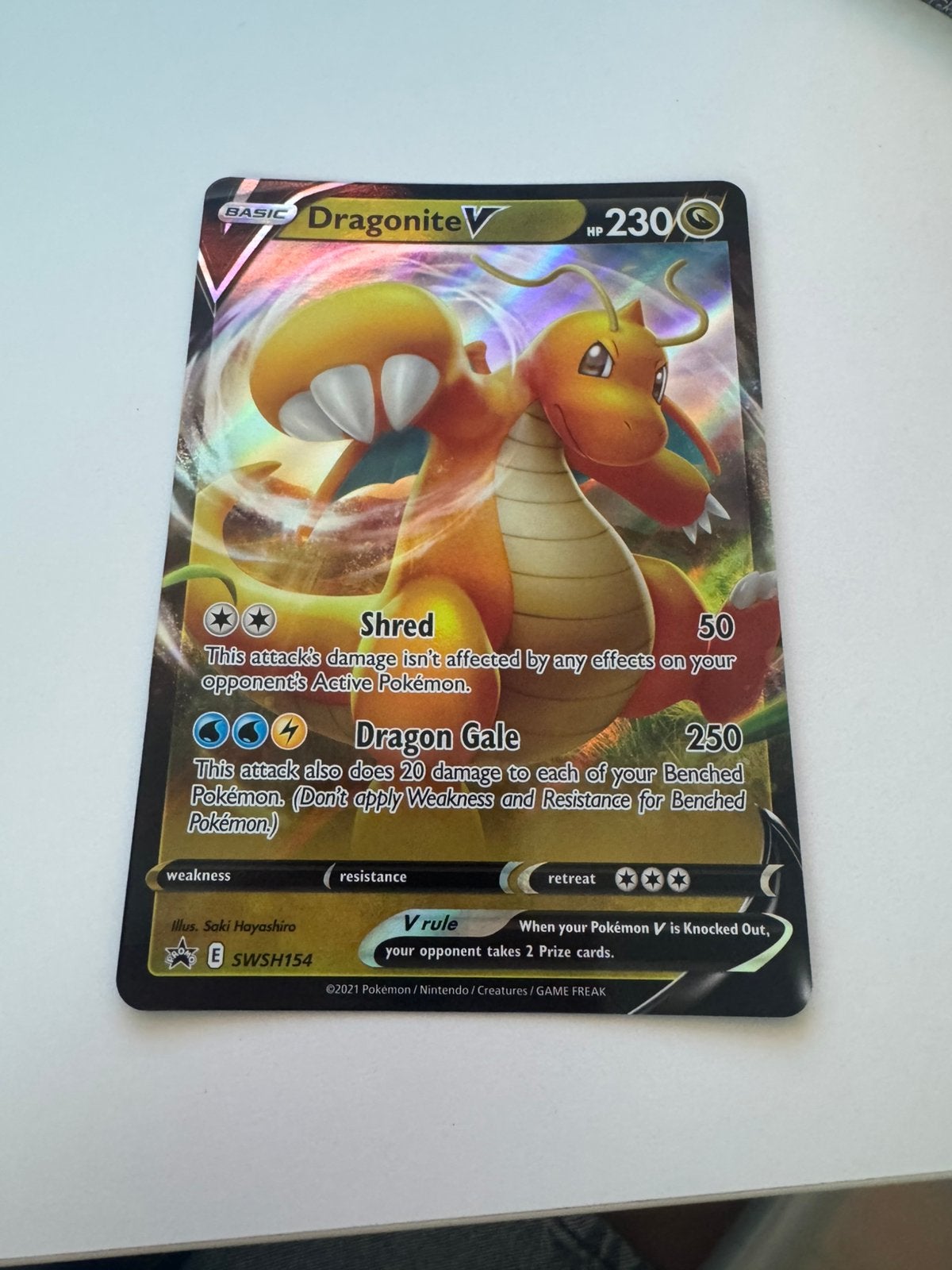 Dragonite V Promo Set – Standaard Kaart & Grote Jumbo Kaart, Hobby en Vrije tijd, Verzamelkaartspellen | Pokémon, Ophalen, Zo goed als nieuw