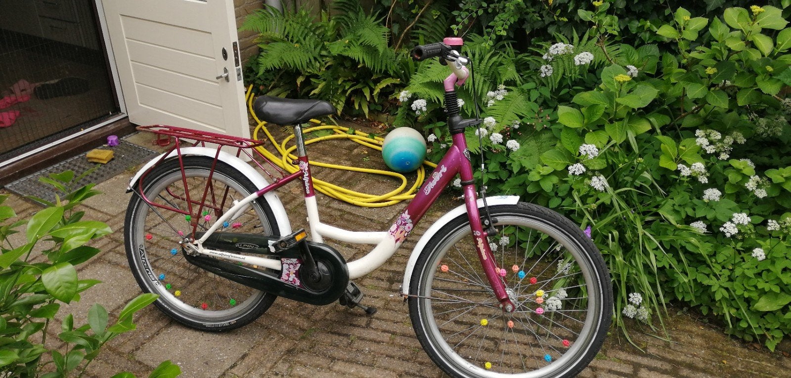 meisjesfiets 22 inch, Ophalen, Gebruikt, 20 inch of meer