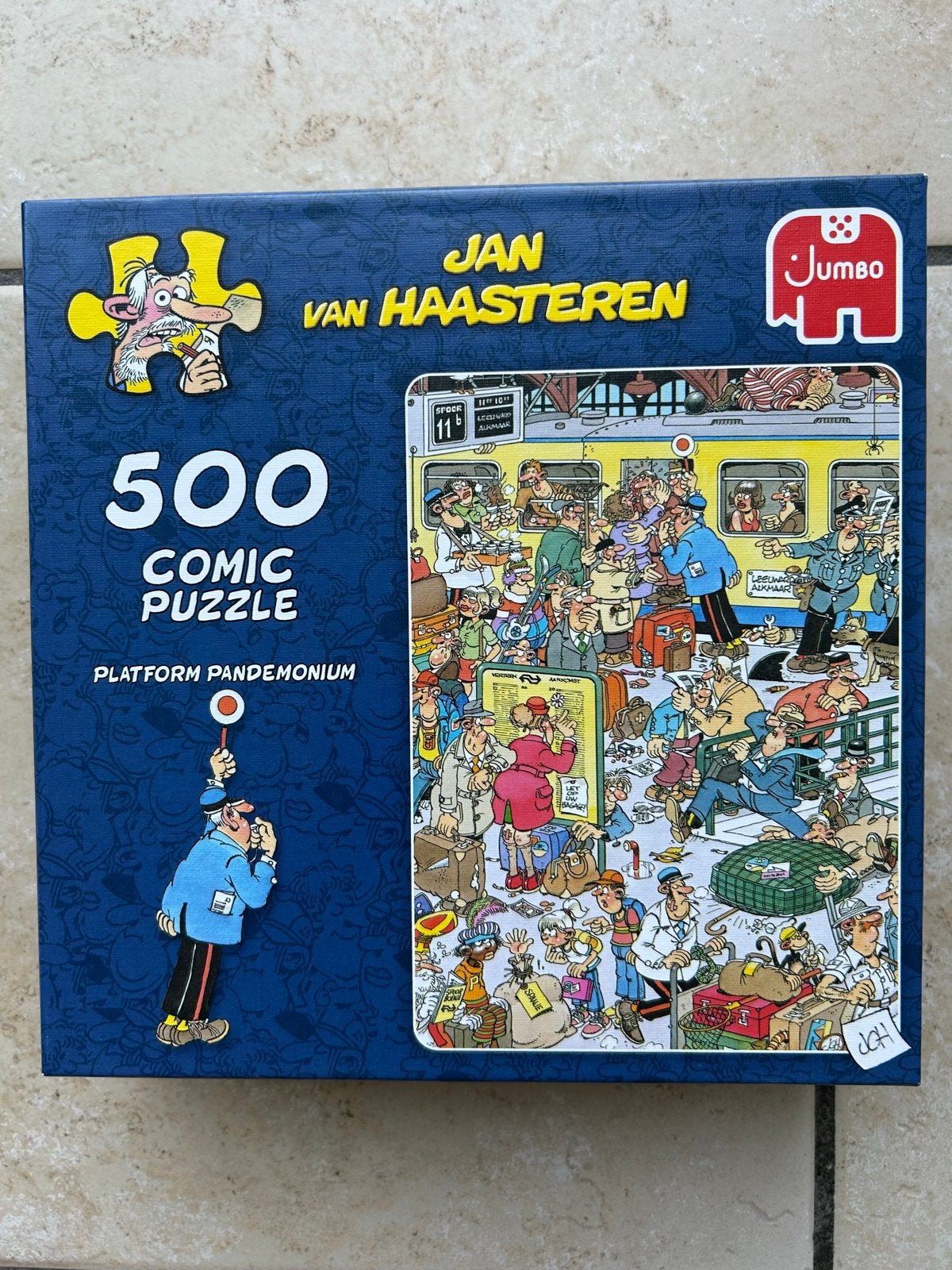 Jan van Haasteren 500 stukjes - Platform Pandemonium, Ophalen of Verzenden, 500 t/m 1500 stukjes, Zo goed als nieuw, Legpuzzel