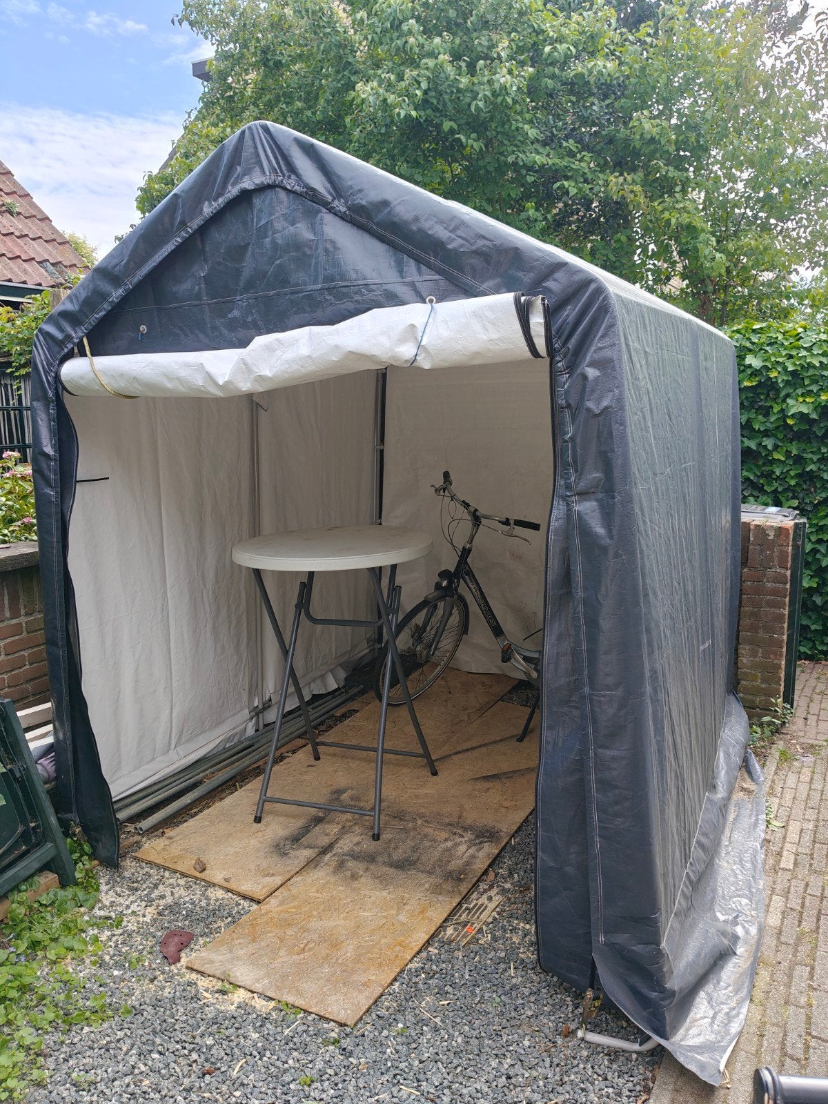 Stevige opslagtent/partytent - 2x3 meter, Ophalen, Gebruikt, Partytent, Minder dan 4 meter