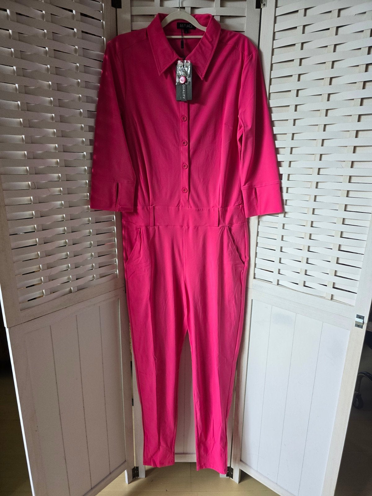 Nieuw mi piace travel L fuchsia jumpsuit, Kleding | Dames, Jumpsuits, Ophalen of Verzenden, Nieuw, Roze