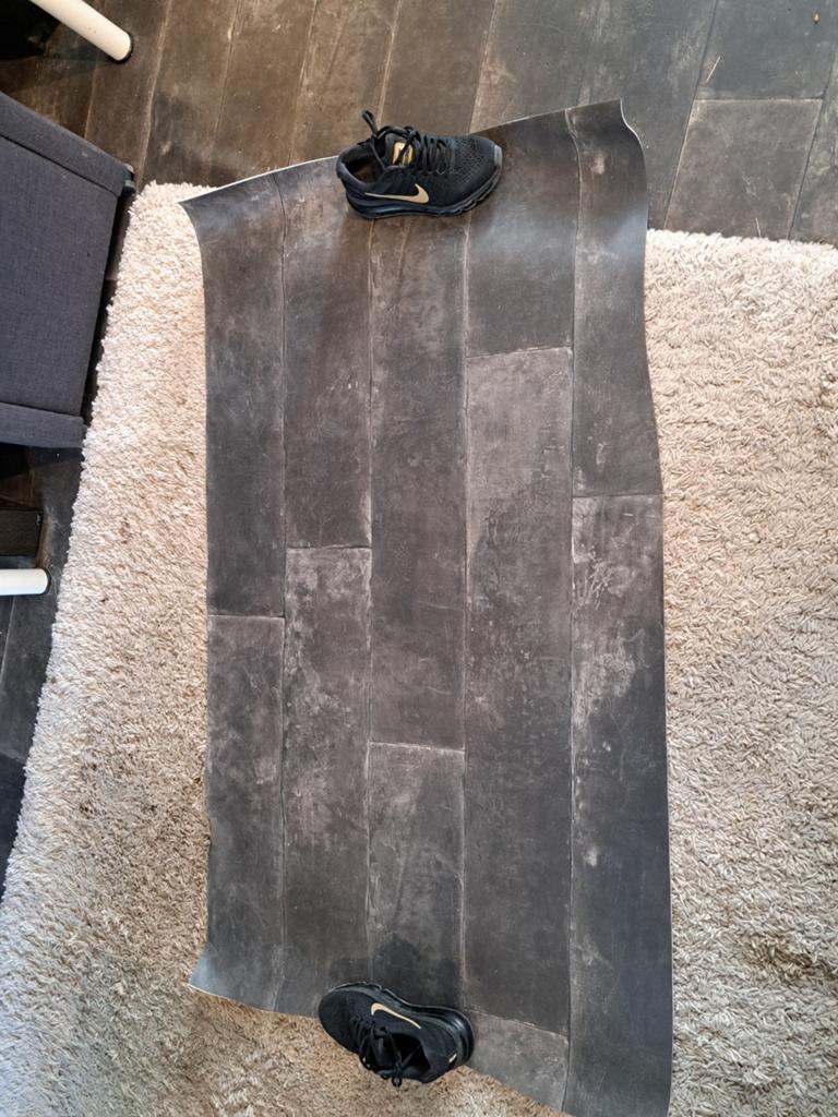 Vinyl vloer grijs, ca. 140x75 cm, Huis en Inrichting, Ophalen of Verzenden