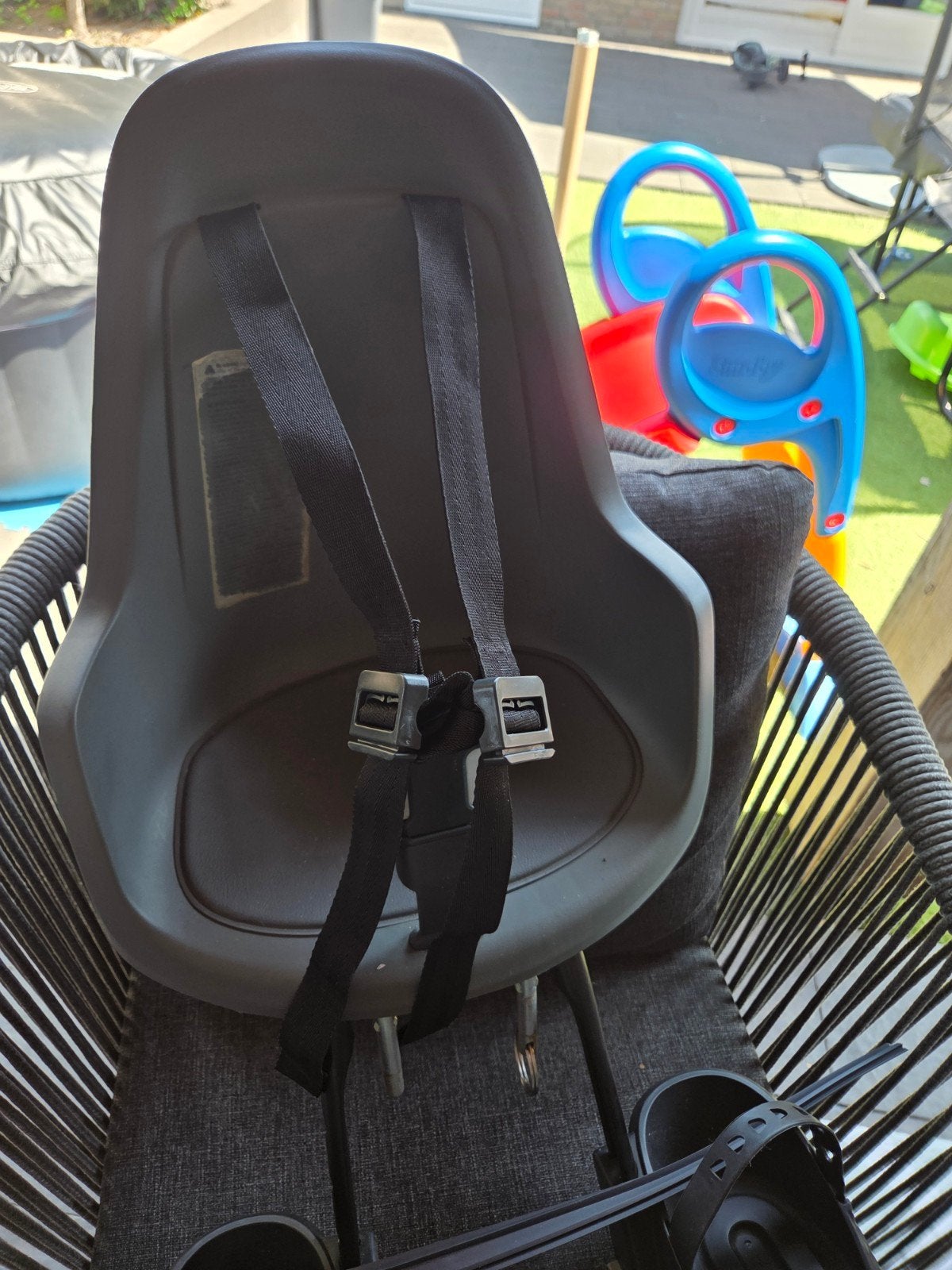 Bobike Voorzitje go mini voor Kinderen - Grijs, Ophalen, Bobike, Gebruikt, Voetsteuntjes