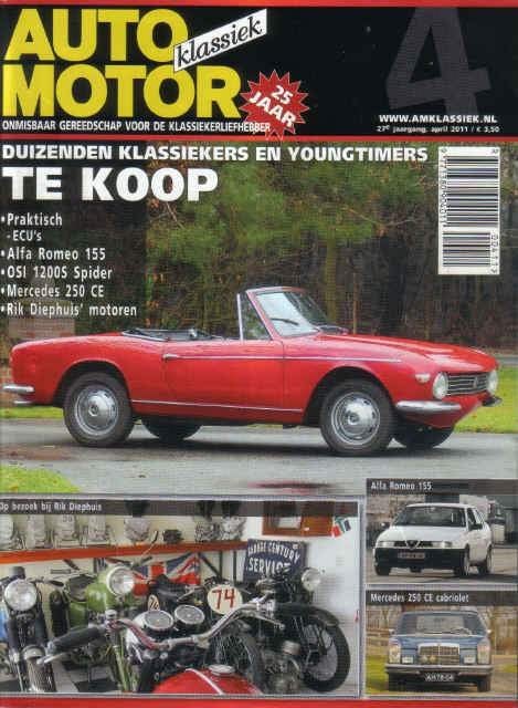 AMK 4 2011 : Mercedes Benz 250 CE Cabrio - Osi 1200S Spider, Ophalen of Verzenden, Gelezen, Algemeen